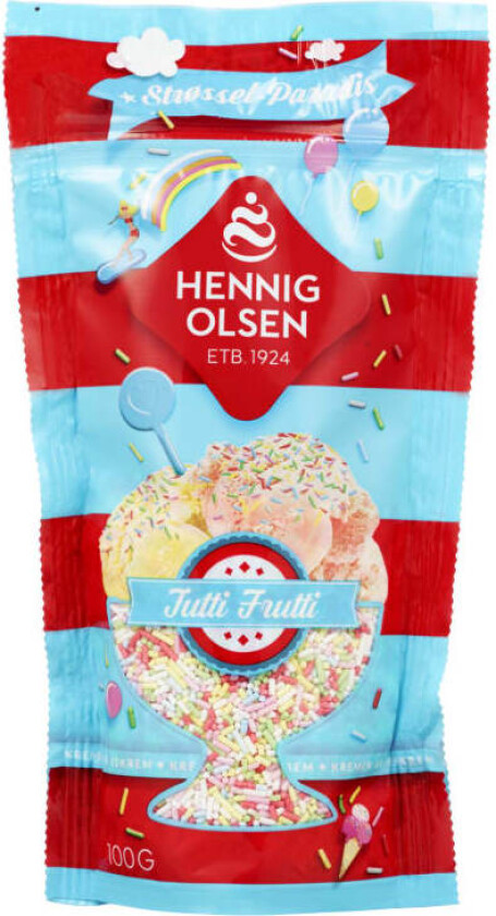 Strøssel Tutti Frutti 100g Hennig-Olsen