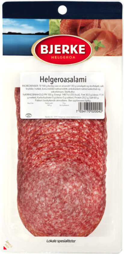 Helgeroa Salami skivet 140g