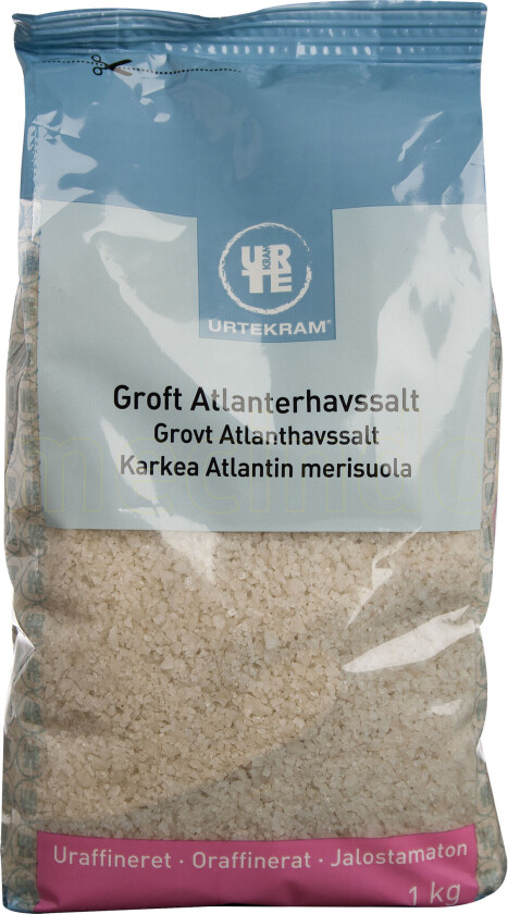 Grovt Atlantisk Havsalt - 1 Kg