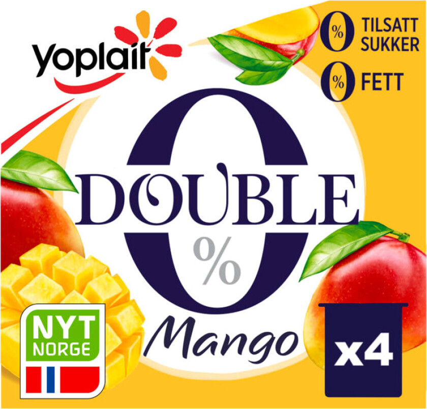 Yoplait Double 0% Mango 4x125g