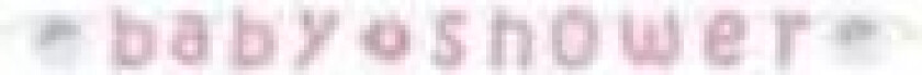 Bilde av Babyshower rosa pappbanner "elefant/paraply", 1,6meter