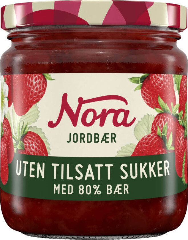 Jordbærsyltetøy 80% Uts 275g