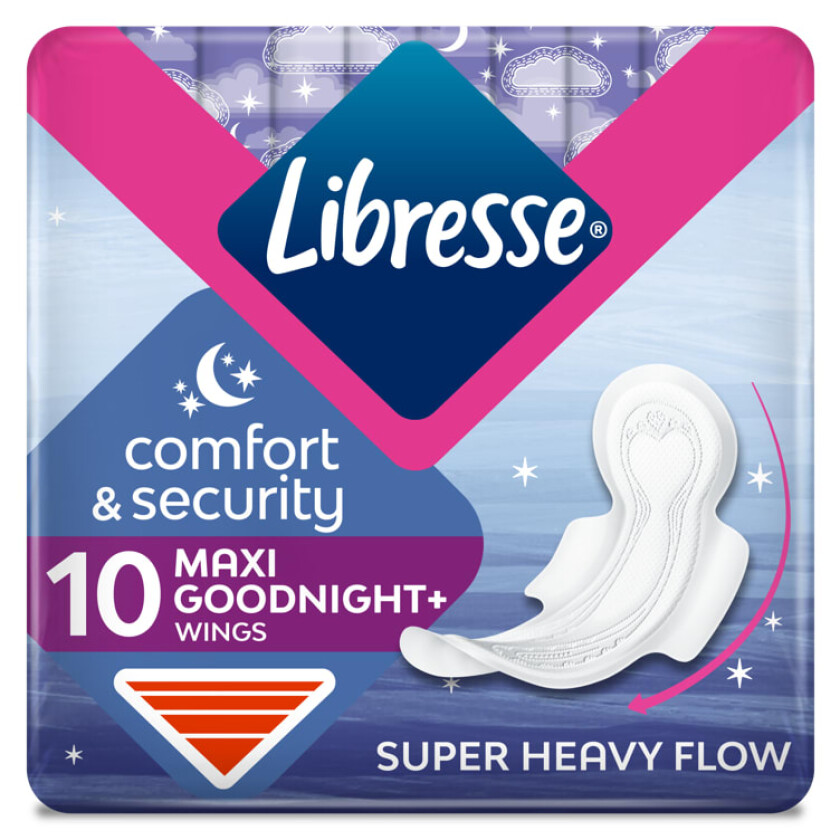 Libresse Maxi Goodnight Wing 10stk