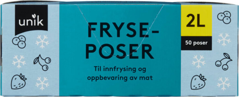 Fryseposer 2l 50stk