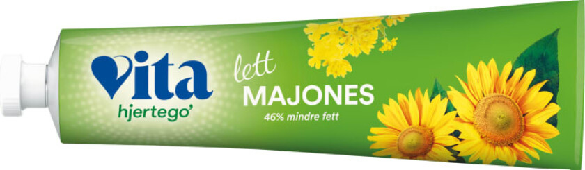 Bilde av Majones Lett 175g Tube Vita Hjertego'