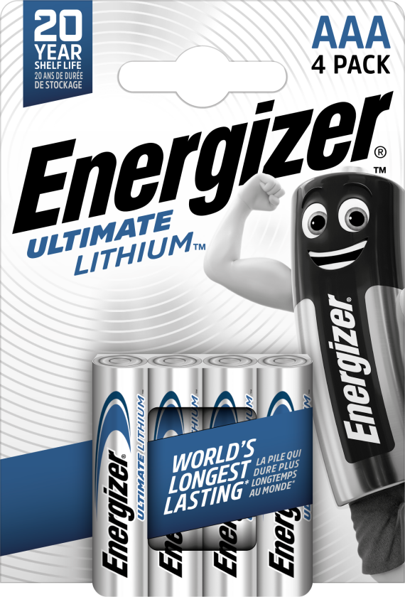 Energizer® Ultimate Lithium AAA batterier 4 pk