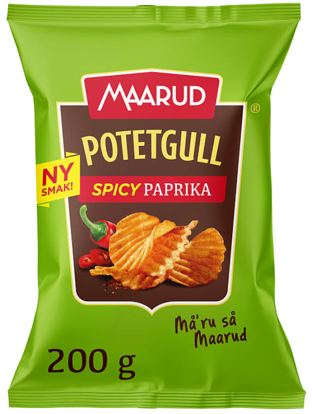 Potetgull Spicy Paprika 200g