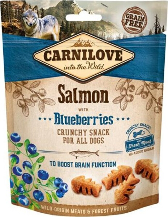 Carnilove Dog Crunchy Snack Salmon & Blueberries