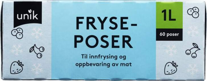 Fryseposer 1l 60stk