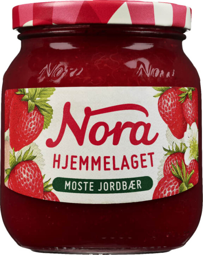 Bilde av Nora Hjemmelaget Moste Jordbær 390g