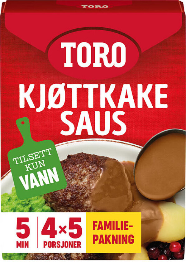 Toro Kjøttkakesaus Familiepakke 4x45g