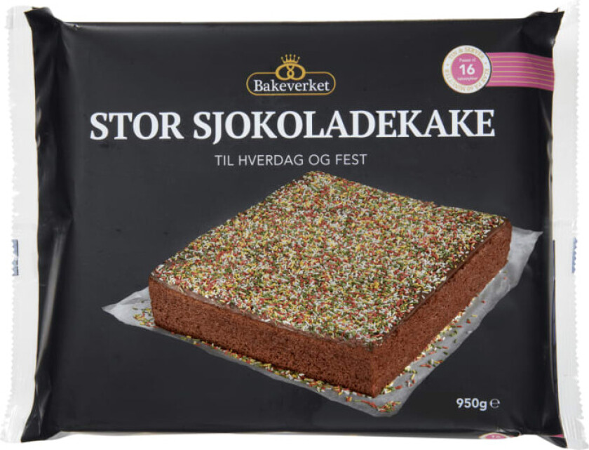 Stor Sjokoladekake 950g