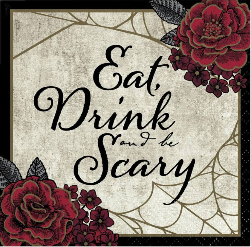 Bilde av Servietter Små -Eat, Drink and be Scary- pk/16