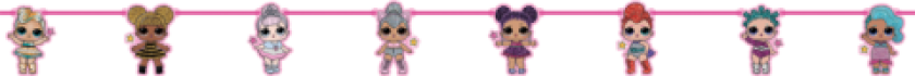Banner med figurer -L.O.L. Surprise- 2,3m