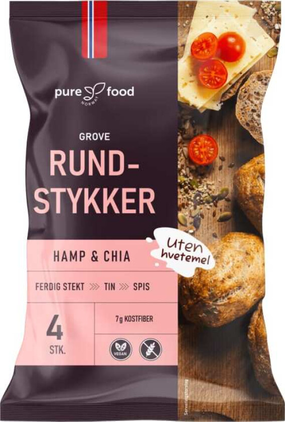 Rundstykker Grove glutenfri 4stk 240g