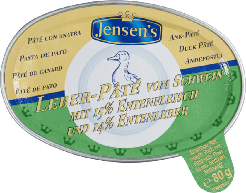 Jensen's Andeleverpaté 80g