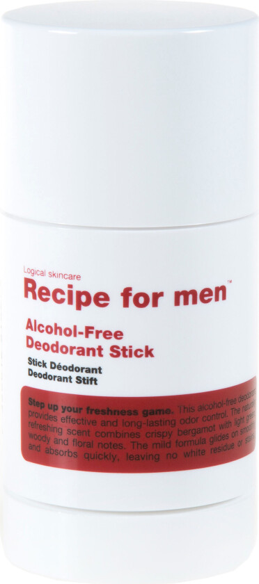 Recipe for Men Alcohol Free Antiperspirant, 60 ml