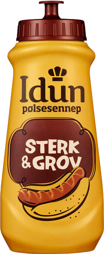 Pølsesennep Bod Sterk & Grov 490g