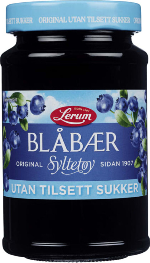 Blåbærsyltetøy Original u/Sukker 435g