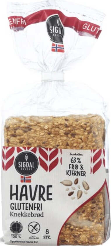 Knekkebrød Havre Gl.Fri 190g