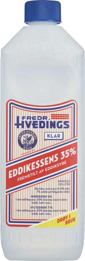 Eddikessens Klar 500ml 35% Hveding