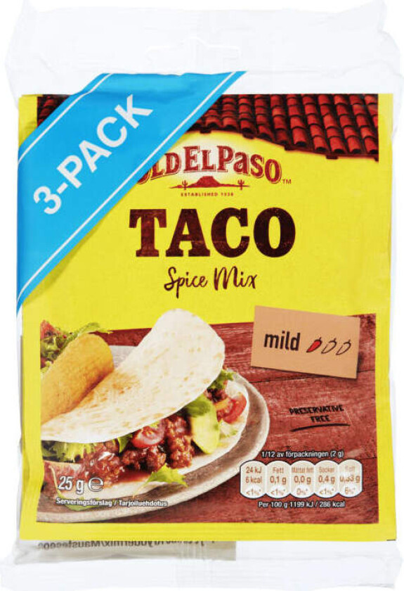 Bilde av Taco Spice Mix 3x25g