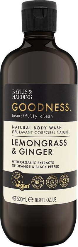 Goodness Lemongrass & Ginger Body Wash 500ml