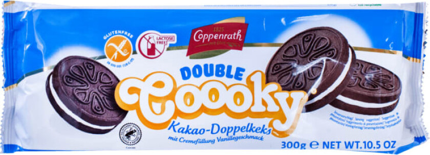 Double Coooky Kakaokjeks glutenfri 300g