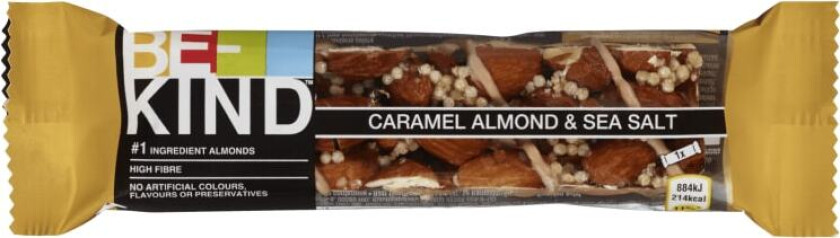 Be-Kind Bar Caramel Almond&Seasalt 40g