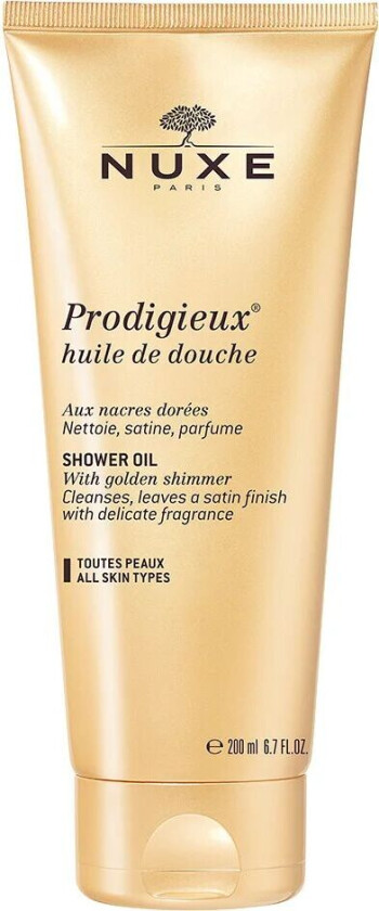 Bilde av Prodigieux Shower Oil with Golden Shimmer, 200 ml Nuxe Bad- & Dusjkrem