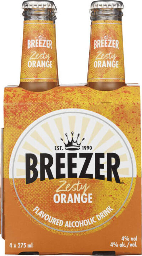 Bacardi Breezer Orange 27,5clx4 flaske