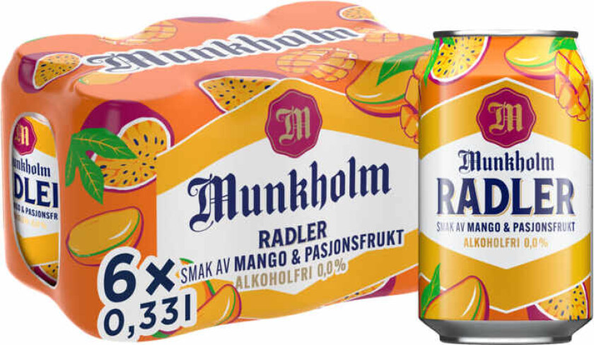 Bilde av Radler Mango/Pasjon 0,33lx6 boks