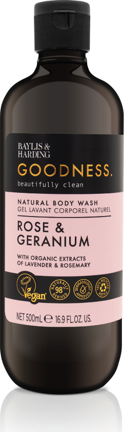 Goodness Rose & Geranium Body Wash 500ml