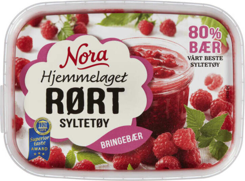 Bringebærsyltetøy Rørte 280g