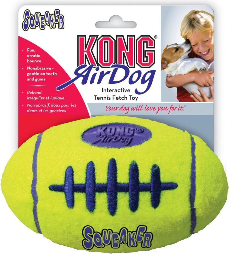 KONG AirDog Squeaker Fotball (M)