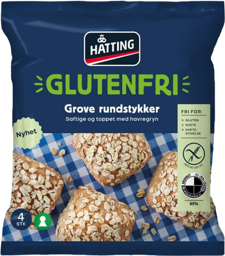 Bilde av Rundstykker Grove glutenfri 4stk 320g