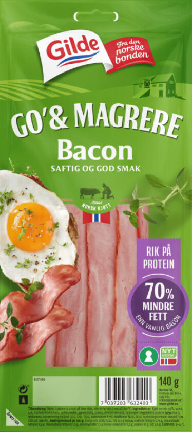 Bacon skivet 140g