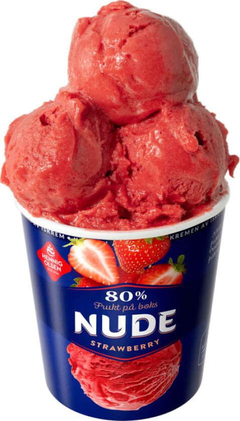 Nude Strawberry 80% Frukt 500ml Hennig-Olsen