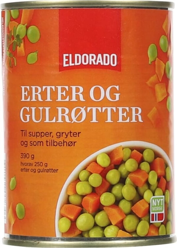 Erter&Gulrøtter 410g