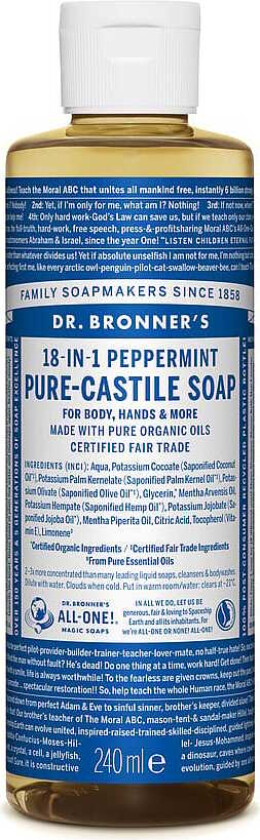 Magic Soaps Peppermint, 240 ml  Bad- & Dusjkrem