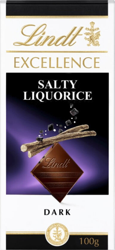 Lindt Excellence Salty Liquorice 100g