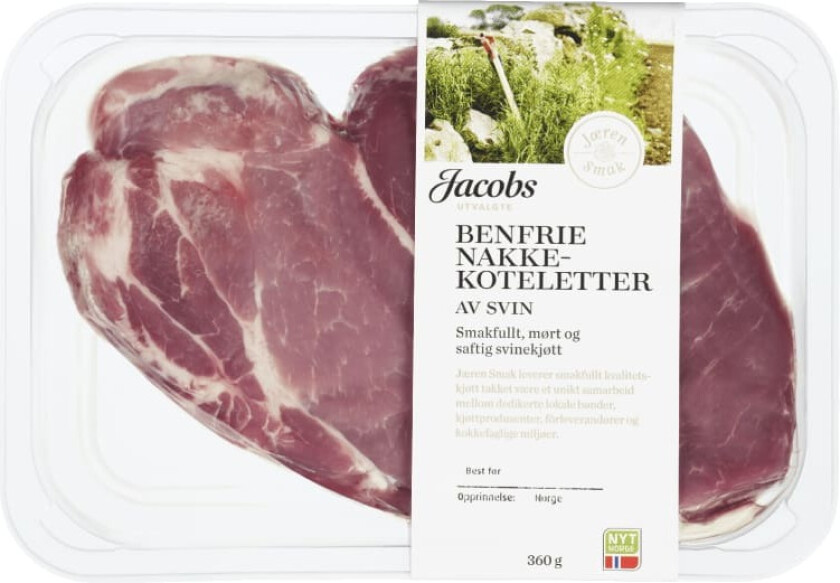 Bilde av Svin Nakkekotelett Benfri 2pk Jacobs