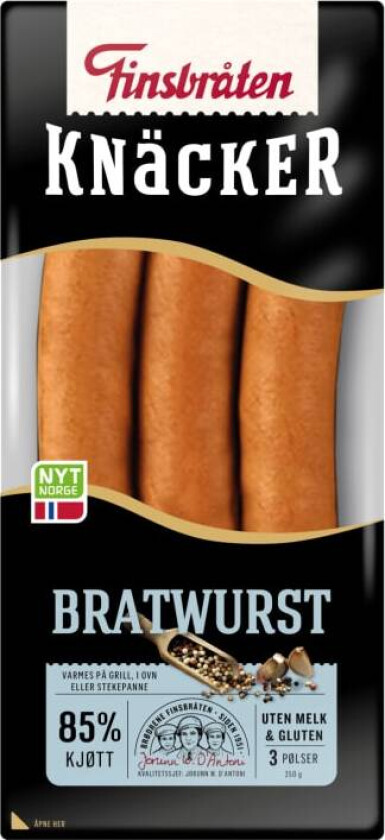 Knacker Bratwurst 250g