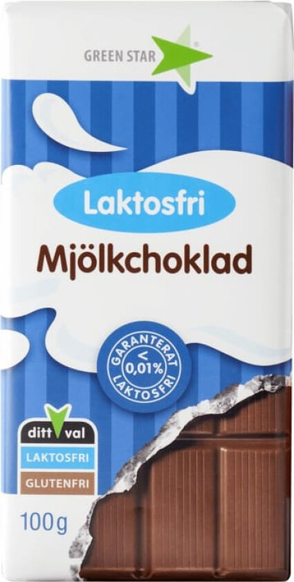 Bilde av Green Melkesjokolade Laktosefri 100g