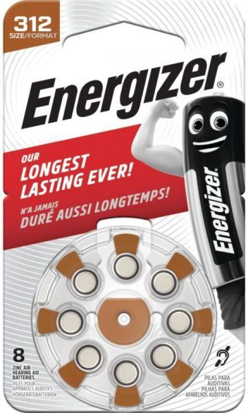 Bilde av Energizer® høreapparatsbatterier 312