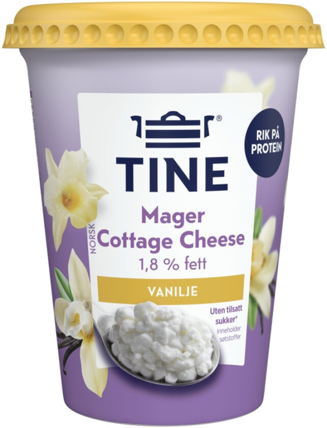 Bilde av Cottage Cheese Mager 2% Vanilje 400g