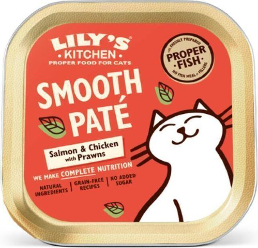 Smooth Salmon & Chicken Paté Våtfôr til katt 85 g