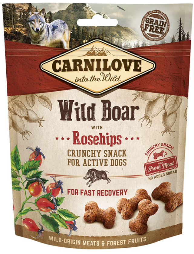 Carnilove Dog Crunchy Snack Wild Boar & Rosehips
