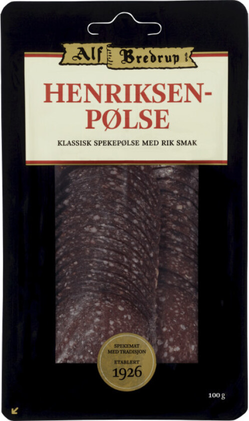 Bredrup Henriksenpølse 100g