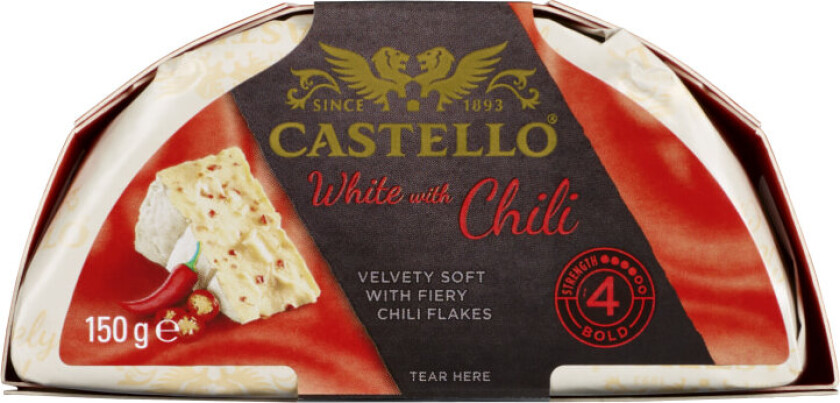 Castello White m/Red Chili 150g